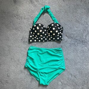 Retro Look Medium High Waisted Bikini
